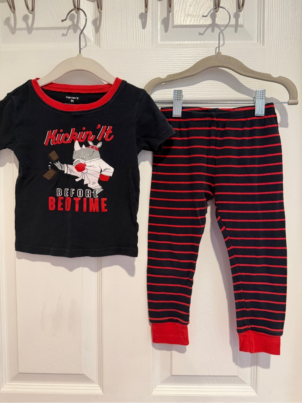 5 Sets Carter's 3T Boys Pajama Bundle Cotton Sleepwear Cars Superhero - Picture 8 of 15